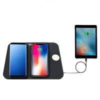 New Technology 2019 15W Qi 3 in 1 Fast Wireless Charger For Oppo F9 Vivo Watch headset